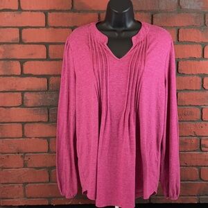 Miholl Shirt Womans XXL Purple Long Sleeve‎